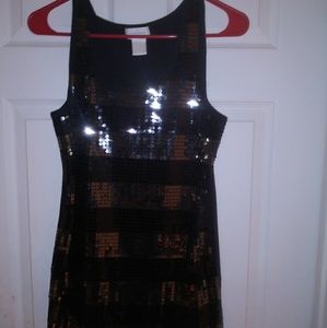 Maurice black and silver sequins top